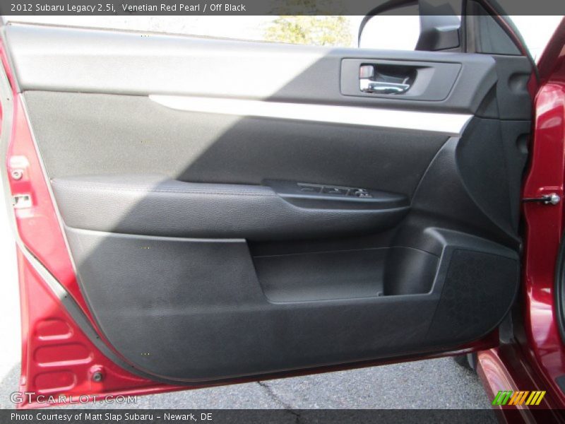 Venetian Red Pearl / Off Black 2012 Subaru Legacy 2.5i
