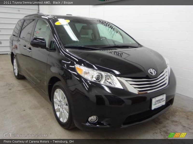 Black / Bisque 2011 Toyota Sienna Limited AWD