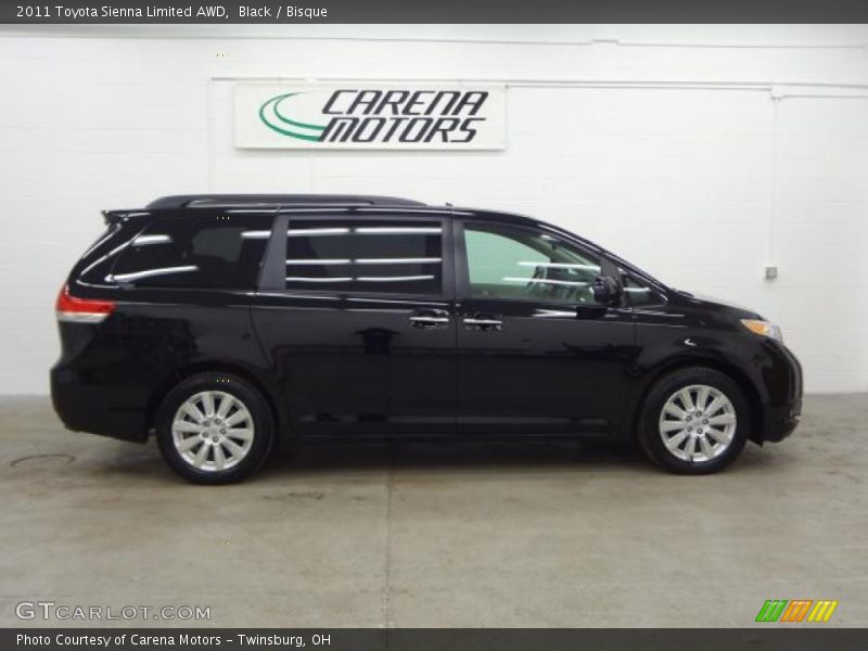 Black / Bisque 2011 Toyota Sienna Limited AWD