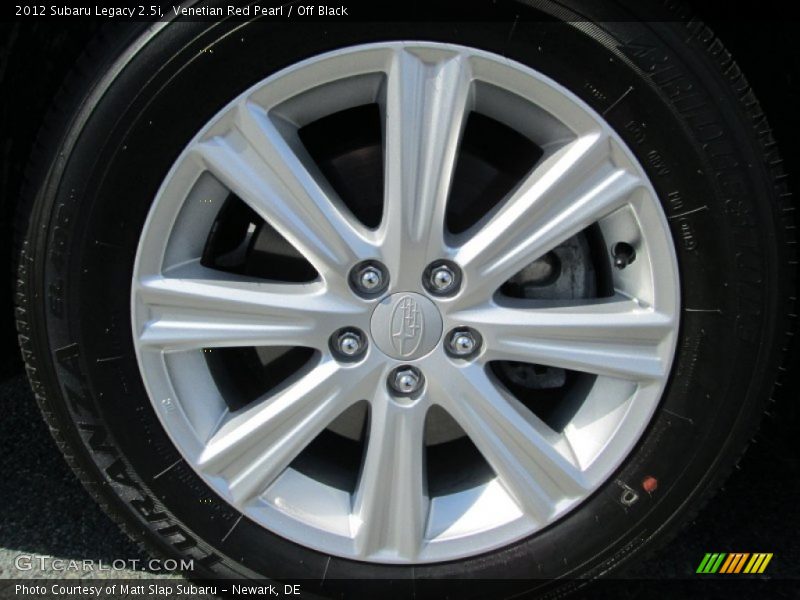 Venetian Red Pearl / Off Black 2012 Subaru Legacy 2.5i