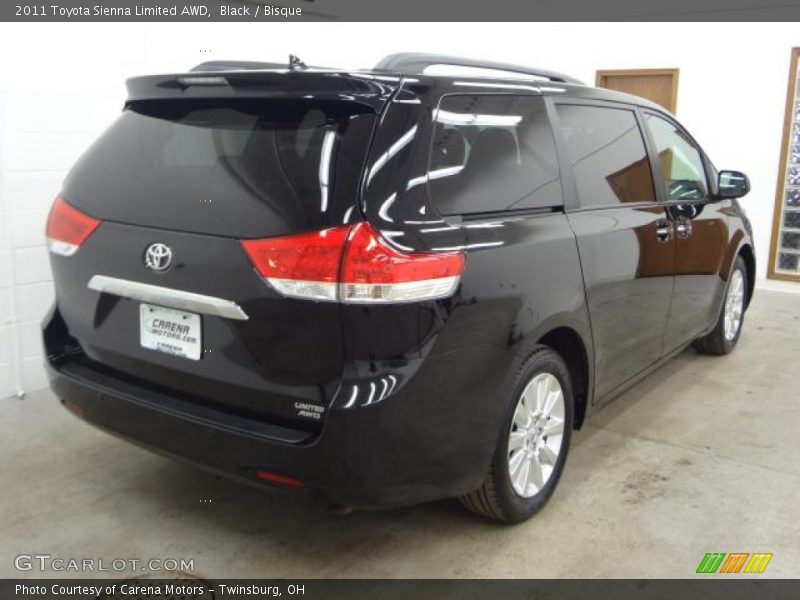 Black / Bisque 2011 Toyota Sienna Limited AWD