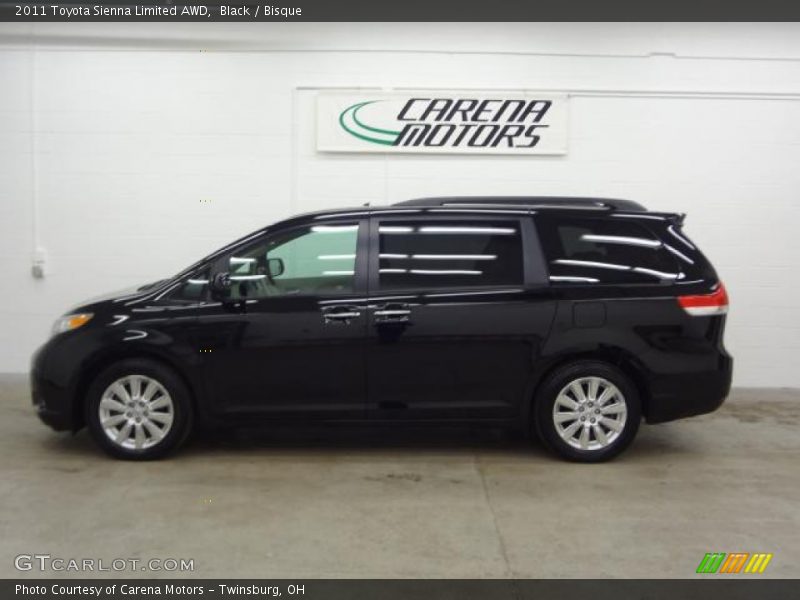 Black / Bisque 2011 Toyota Sienna Limited AWD