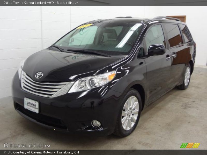 Black / Bisque 2011 Toyota Sienna Limited AWD