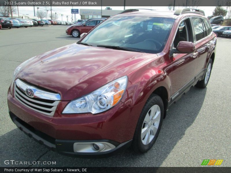 Ruby Red Pearl / Off Black 2012 Subaru Outback 2.5i