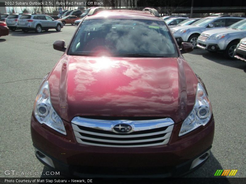 Ruby Red Pearl / Off Black 2012 Subaru Outback 2.5i
