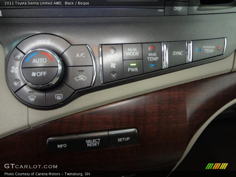 Black / Bisque 2011 Toyota Sienna Limited AWD