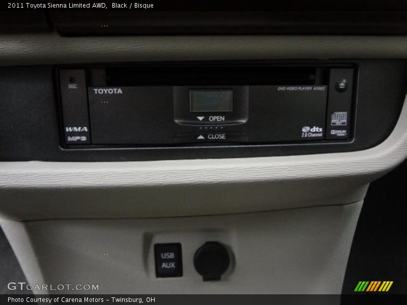 Black / Bisque 2011 Toyota Sienna Limited AWD