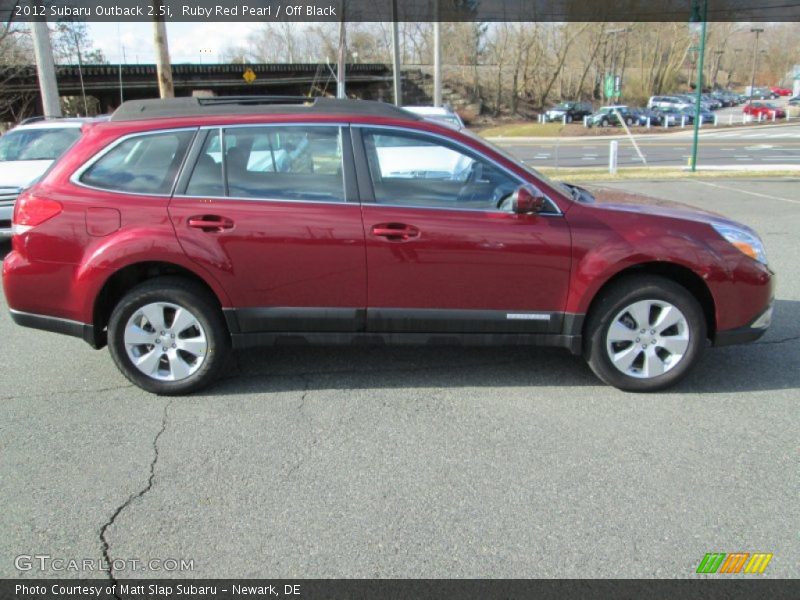 Ruby Red Pearl / Off Black 2012 Subaru Outback 2.5i