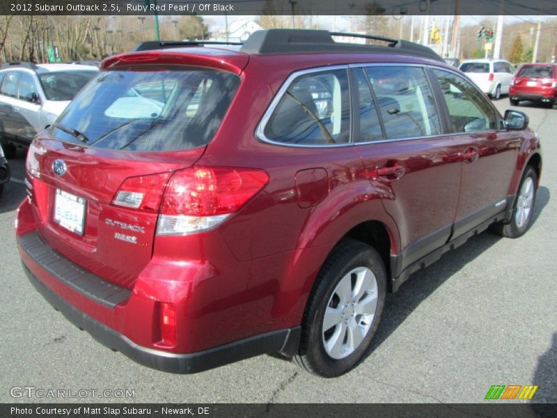 Ruby Red Pearl / Off Black 2012 Subaru Outback 2.5i
