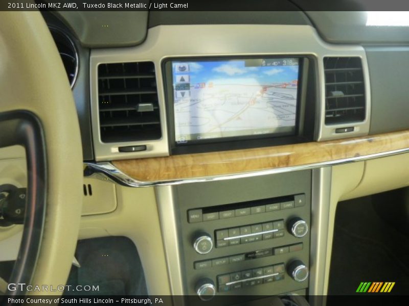 Tuxedo Black Metallic / Light Camel 2011 Lincoln MKZ AWD
