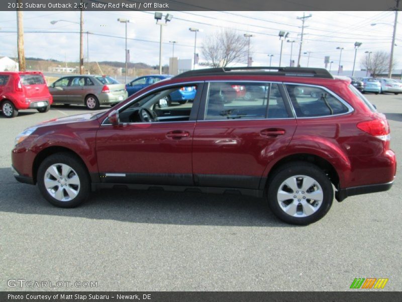 Ruby Red Pearl / Off Black 2012 Subaru Outback 2.5i