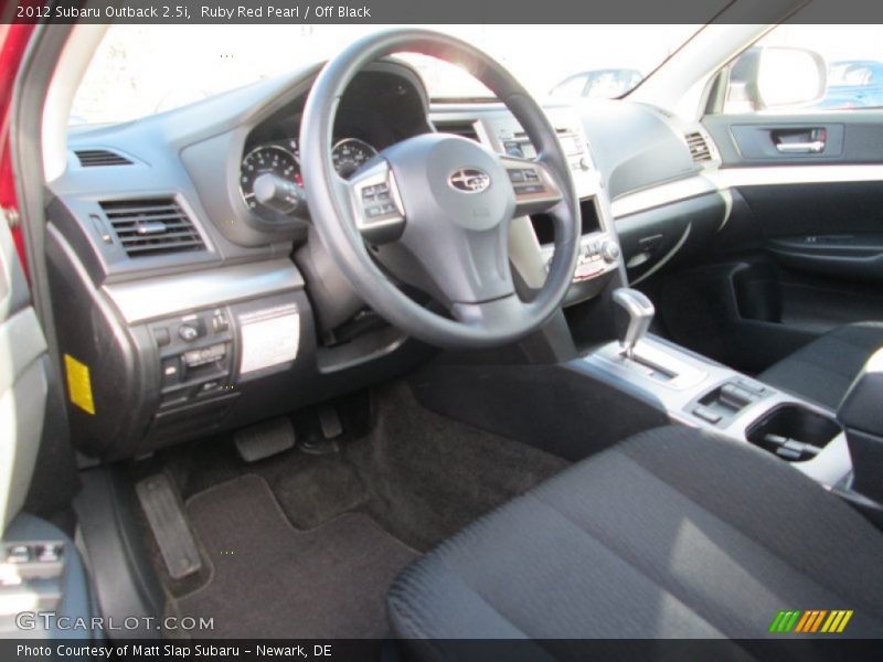Ruby Red Pearl / Off Black 2012 Subaru Outback 2.5i