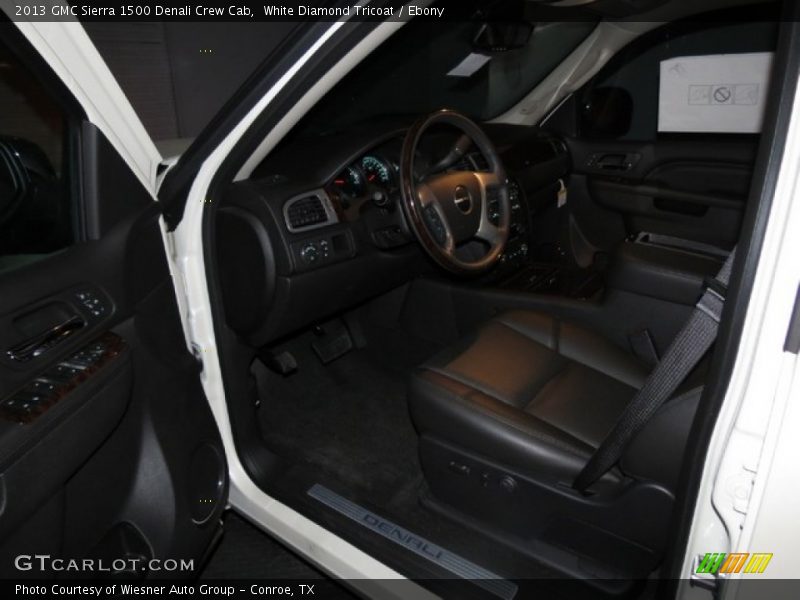 White Diamond Tricoat / Ebony 2013 GMC Sierra 1500 Denali Crew Cab