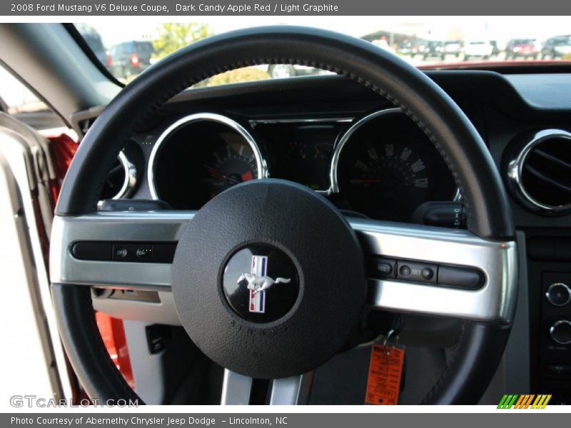 Dark Candy Apple Red / Light Graphite 2008 Ford Mustang V6 Deluxe Coupe