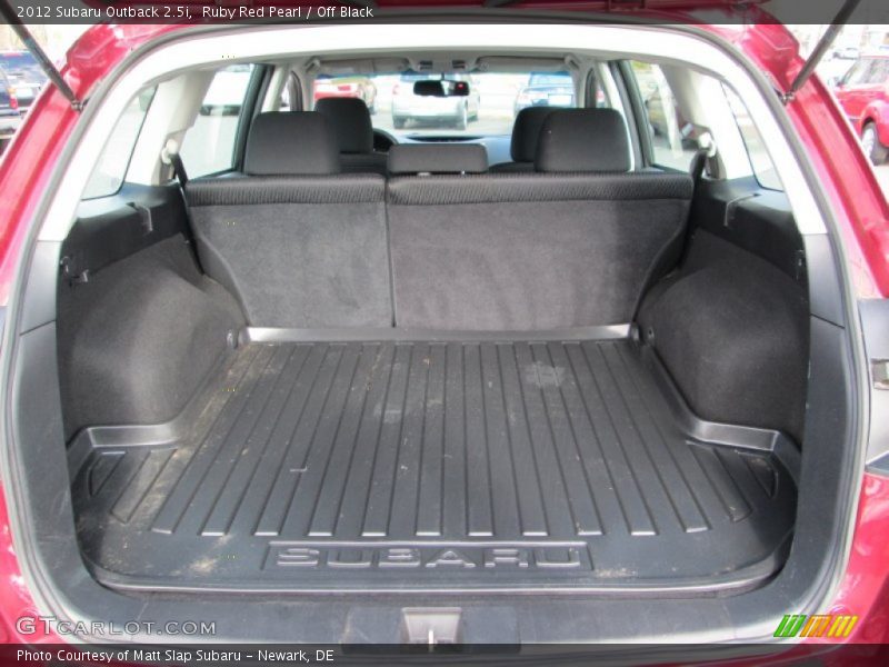 Ruby Red Pearl / Off Black 2012 Subaru Outback 2.5i