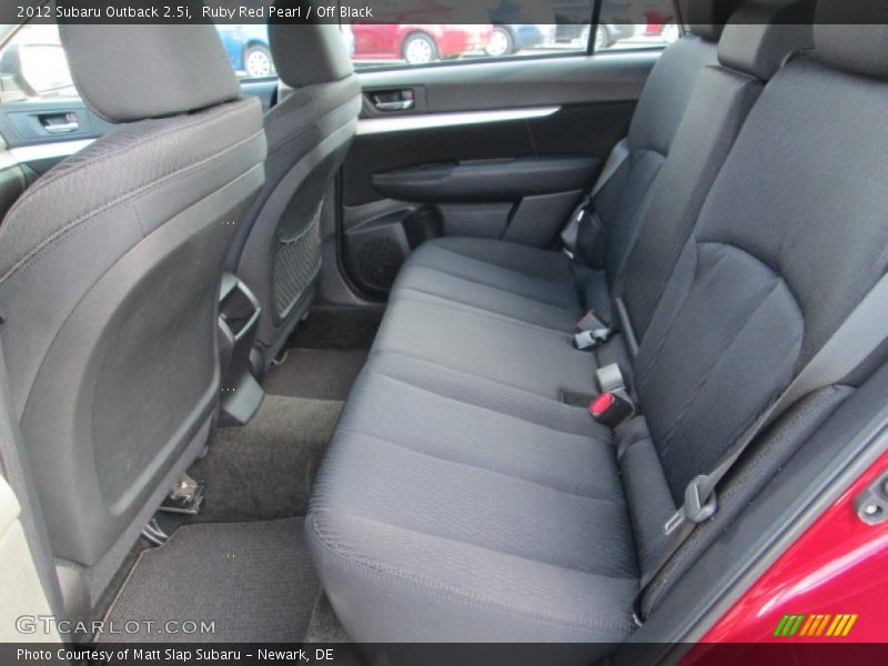 Ruby Red Pearl / Off Black 2012 Subaru Outback 2.5i
