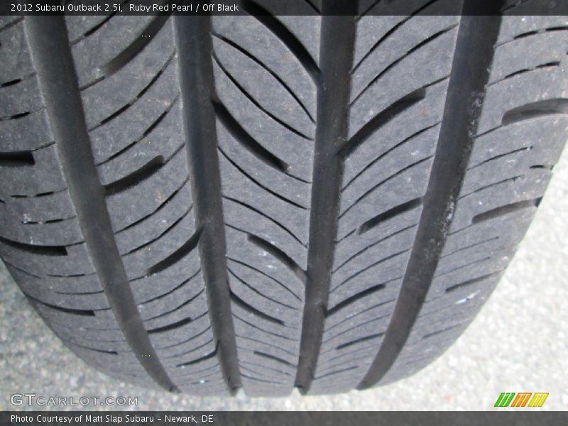 Ruby Red Pearl / Off Black 2012 Subaru Outback 2.5i