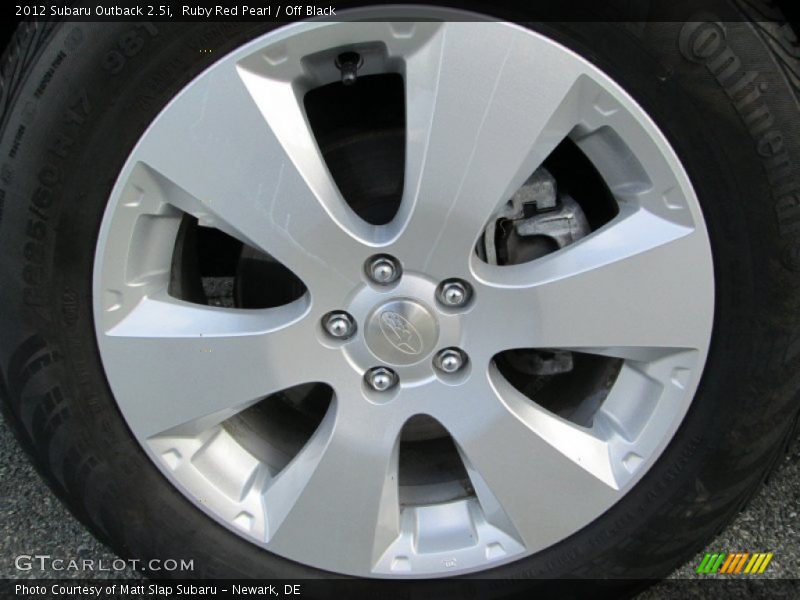 Ruby Red Pearl / Off Black 2012 Subaru Outback 2.5i