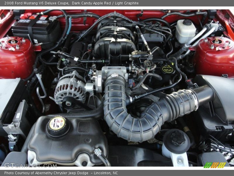 Dark Candy Apple Red / Light Graphite 2008 Ford Mustang V6 Deluxe Coupe