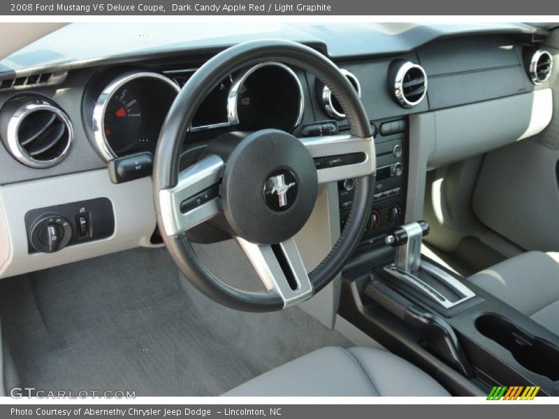 Dark Candy Apple Red / Light Graphite 2008 Ford Mustang V6 Deluxe Coupe