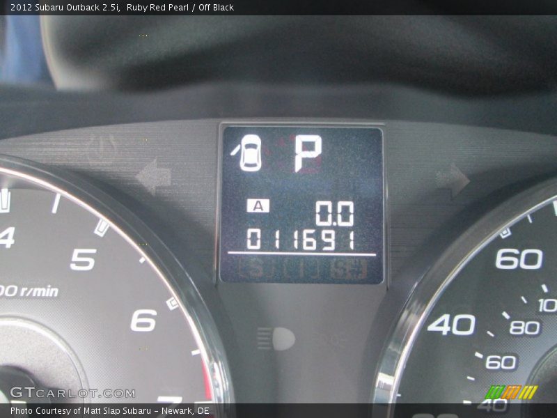 Ruby Red Pearl / Off Black 2012 Subaru Outback 2.5i