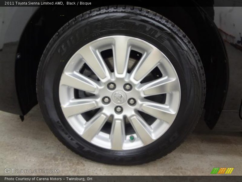 Black / Bisque 2011 Toyota Sienna Limited AWD