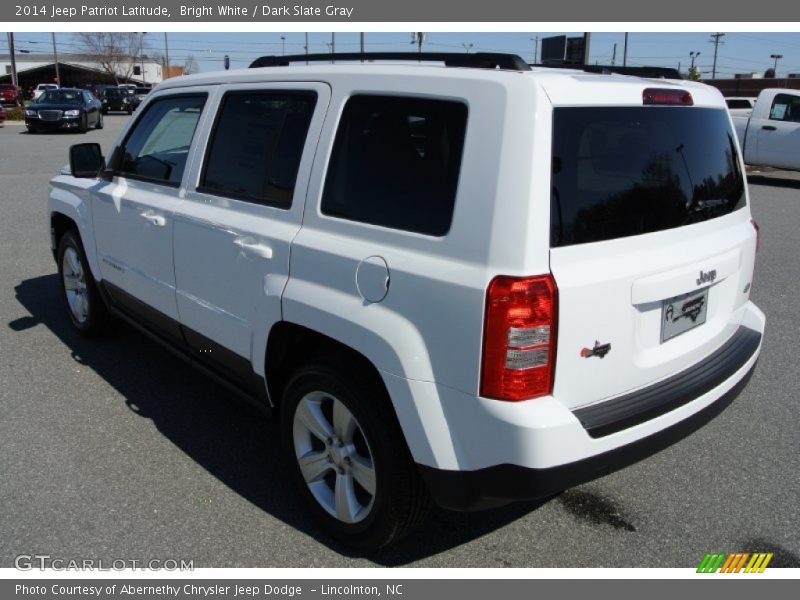Bright White / Dark Slate Gray 2014 Jeep Patriot Latitude