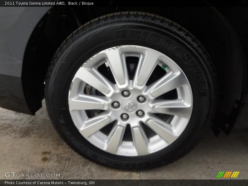 Black / Bisque 2011 Toyota Sienna Limited AWD