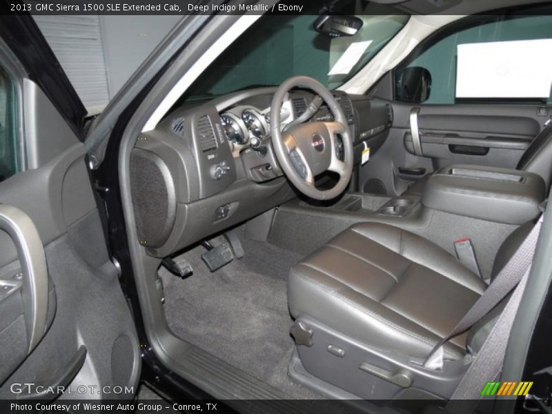 Deep Indigo Metallic / Ebony 2013 GMC Sierra 1500 SLE Extended Cab