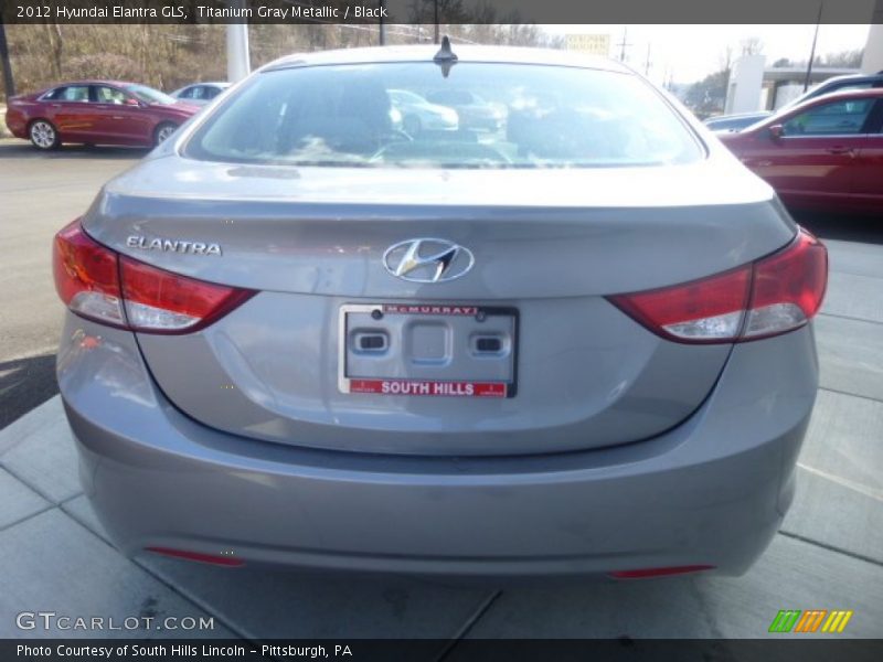 Titanium Gray Metallic / Black 2012 Hyundai Elantra GLS