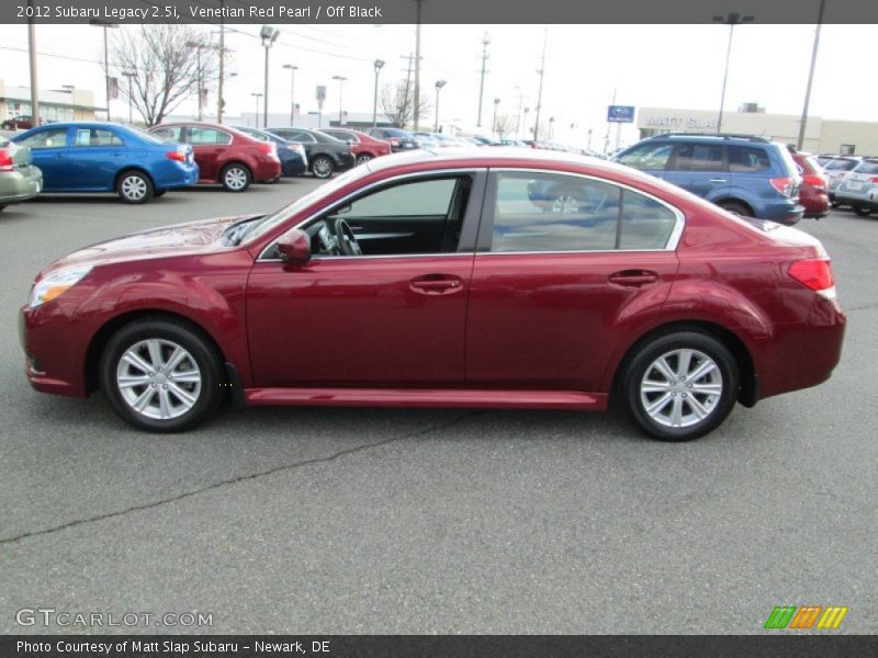 Venetian Red Pearl / Off Black 2012 Subaru Legacy 2.5i