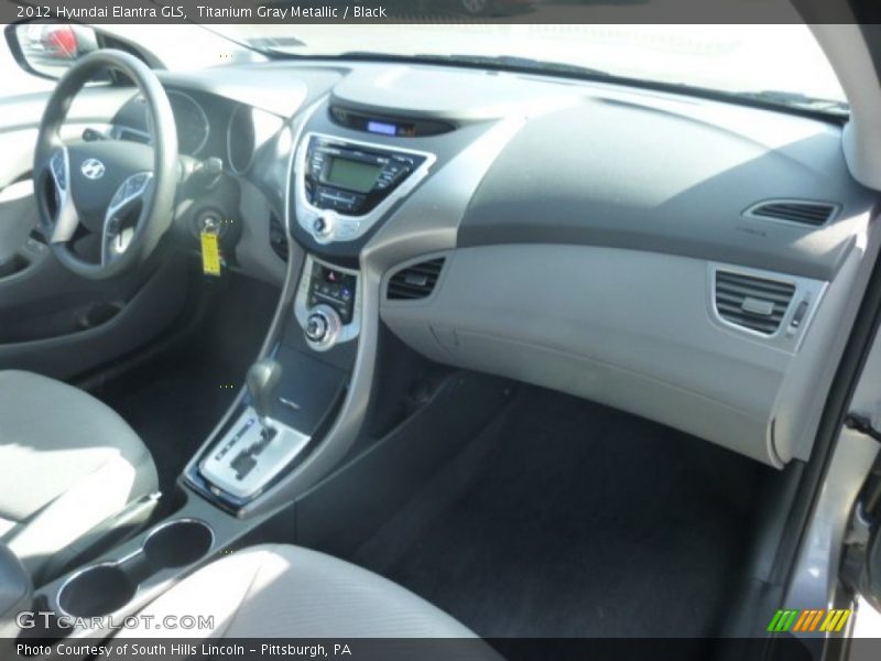 Titanium Gray Metallic / Black 2012 Hyundai Elantra GLS