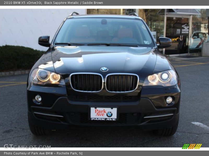 Black Sapphire Metallic / Saddle Brown 2010 BMW X5 xDrive30i