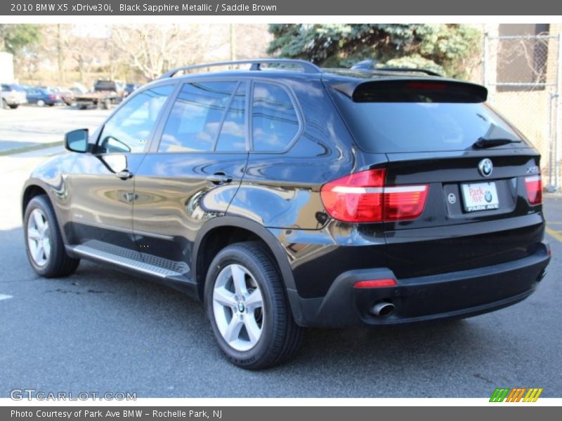 Black Sapphire Metallic / Saddle Brown 2010 BMW X5 xDrive30i