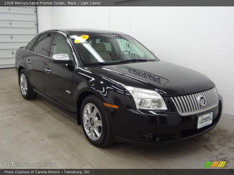 Black / Light Camel 2008 Mercury Sable Premier Sedan