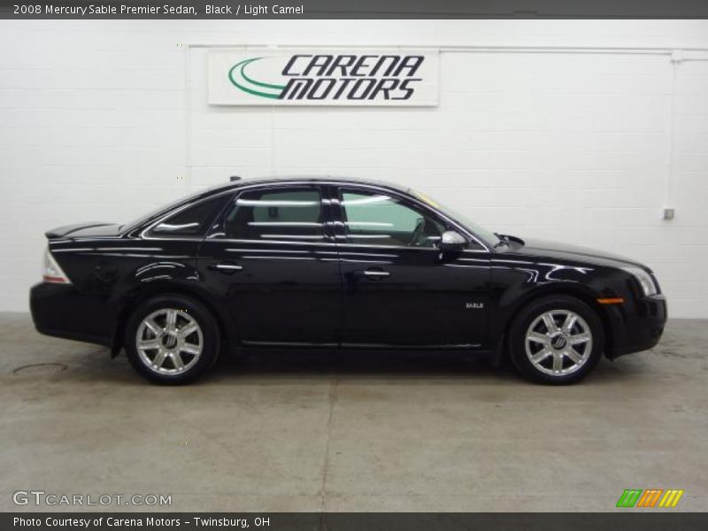 Black / Light Camel 2008 Mercury Sable Premier Sedan