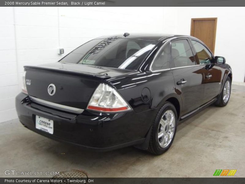 Black / Light Camel 2008 Mercury Sable Premier Sedan