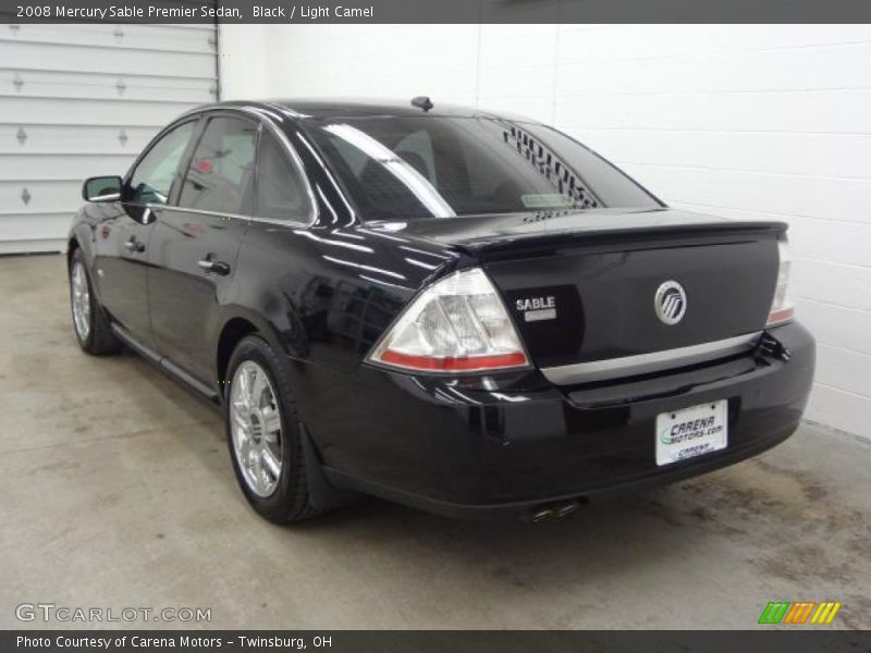 Black / Light Camel 2008 Mercury Sable Premier Sedan