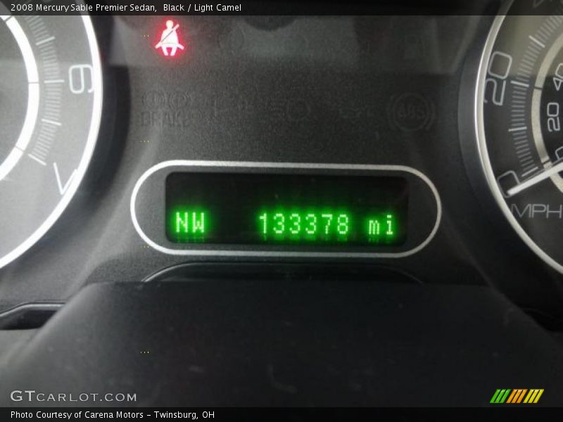 Black / Light Camel 2008 Mercury Sable Premier Sedan