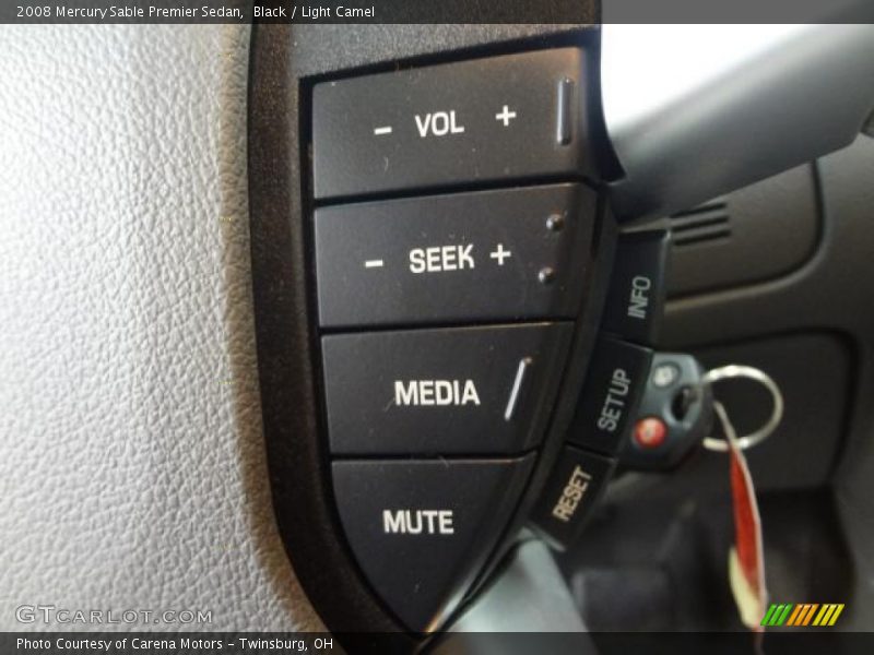 Black / Light Camel 2008 Mercury Sable Premier Sedan