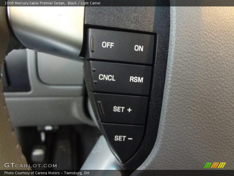 Black / Light Camel 2008 Mercury Sable Premier Sedan