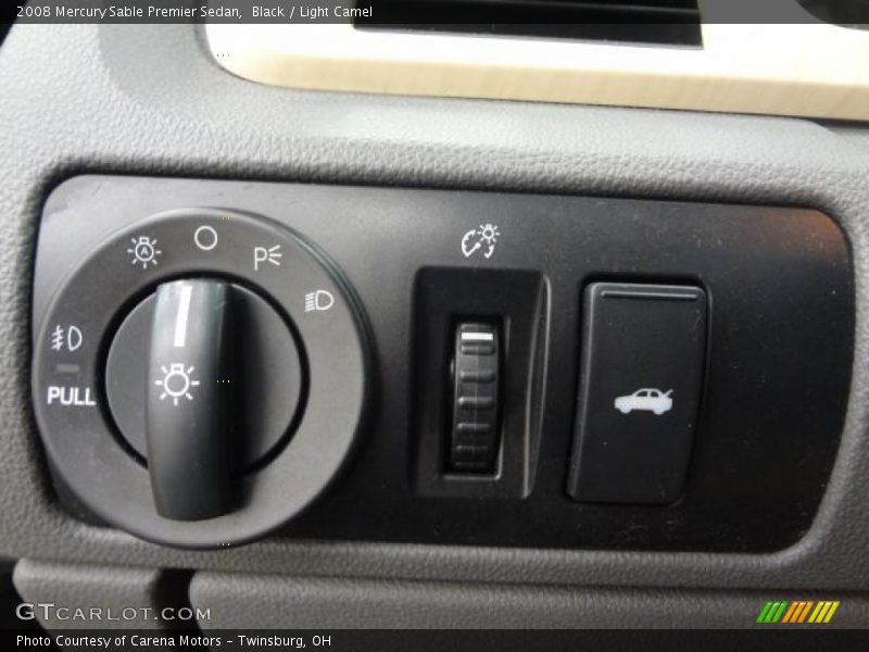 Black / Light Camel 2008 Mercury Sable Premier Sedan