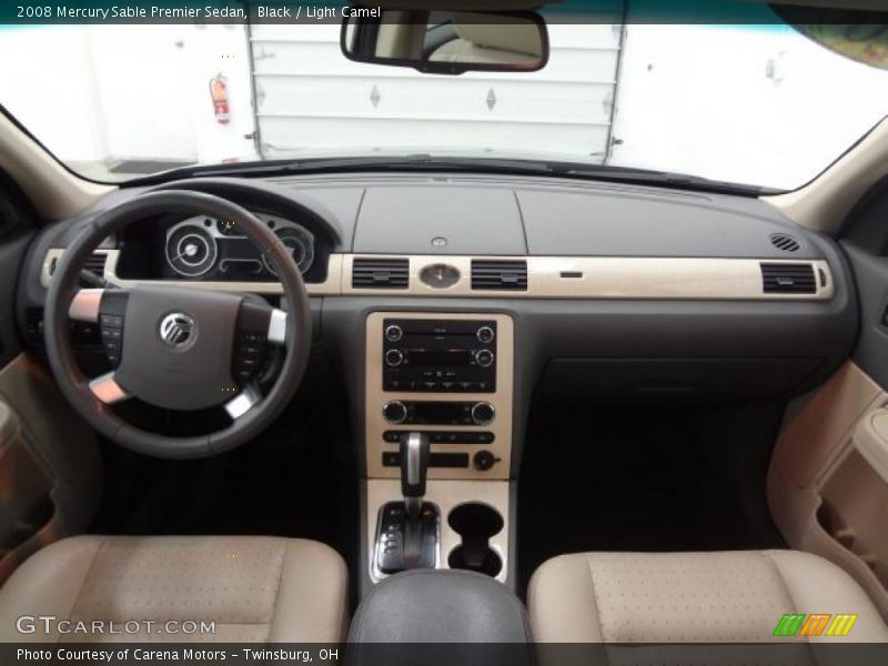 Black / Light Camel 2008 Mercury Sable Premier Sedan