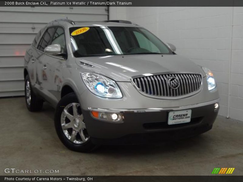 Platinum Ice Metallic / Titanium/Dark Titanium 2008 Buick Enclave CXL