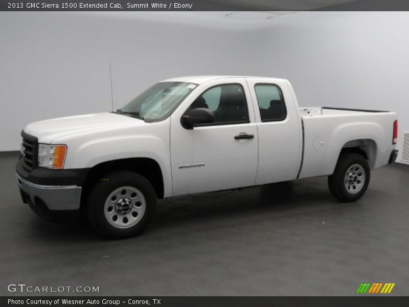 Summit White / Ebony 2013 GMC Sierra 1500 Extended Cab