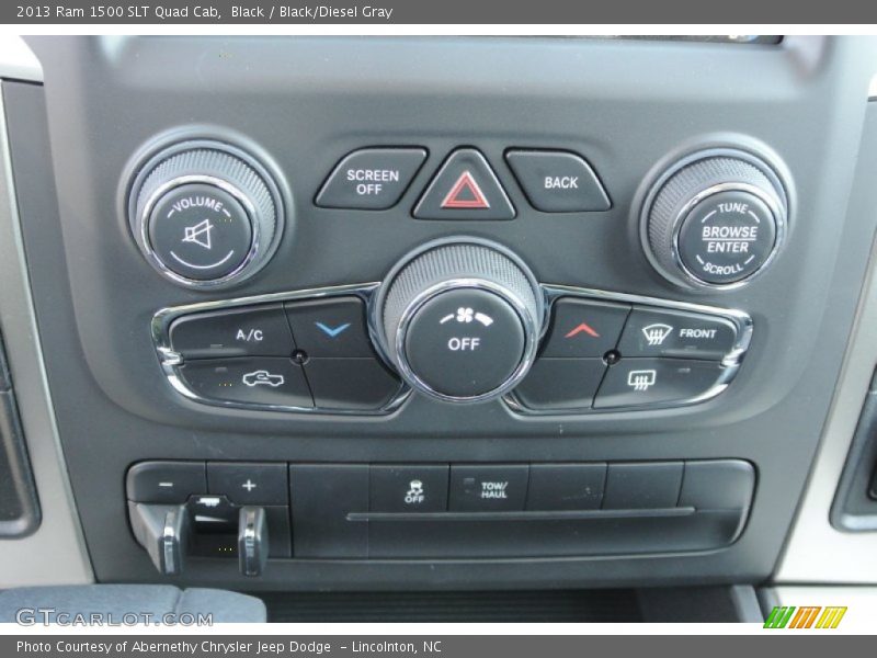 Black / Black/Diesel Gray 2013 Ram 1500 SLT Quad Cab