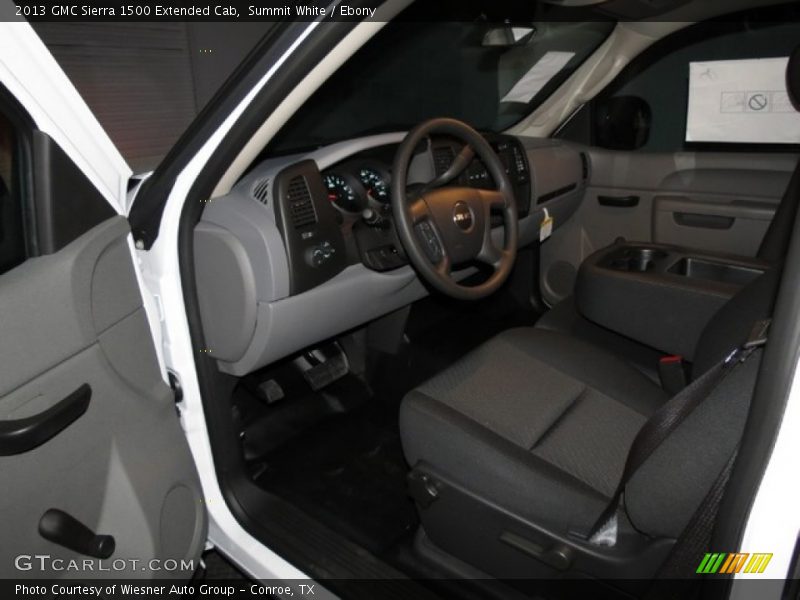 Summit White / Ebony 2013 GMC Sierra 1500 Extended Cab