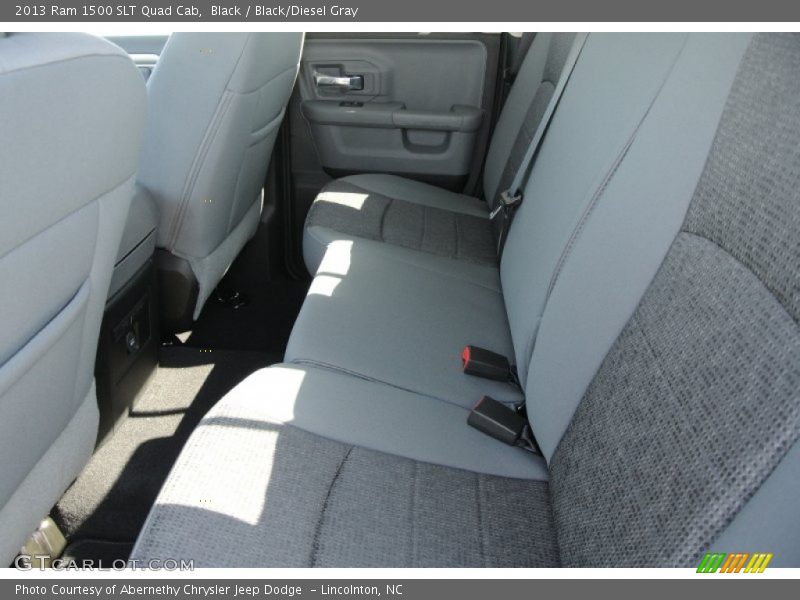 Black / Black/Diesel Gray 2013 Ram 1500 SLT Quad Cab