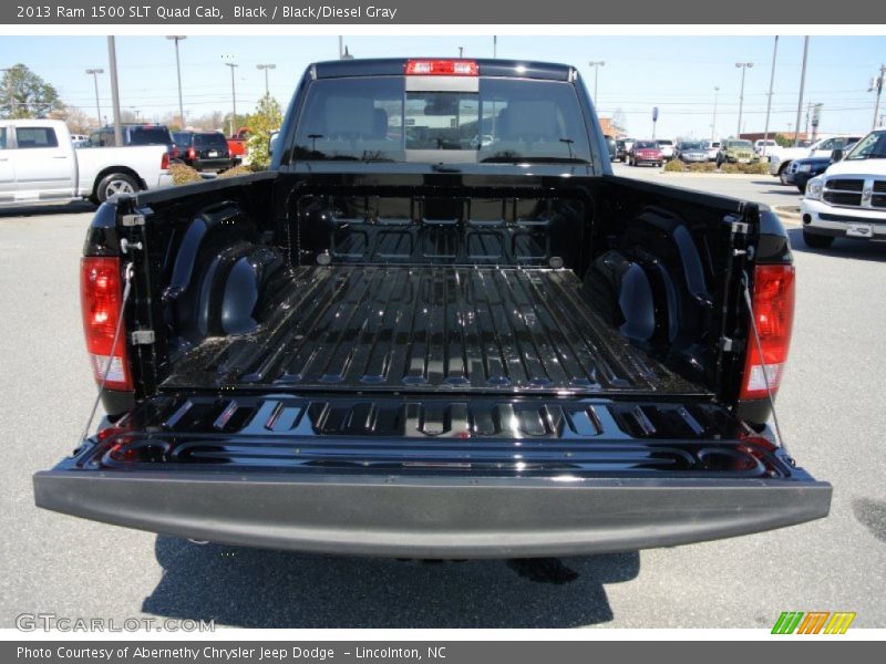 Black / Black/Diesel Gray 2013 Ram 1500 SLT Quad Cab