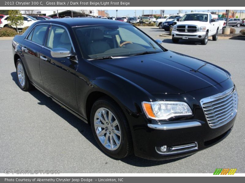 Gloss Black / Dark Frost Beige/Light Frost Beige 2013 Chrysler 300 C
